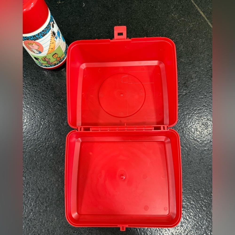 Vintage 1995 Peanuts Lunchbox by Aladdin w/ Thermos – Good Pre-Owned Condition - Picture 8 of 14